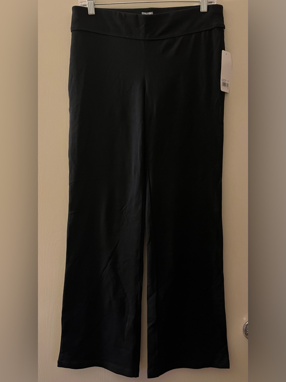 Spalding Black Wide-Leg Leggings